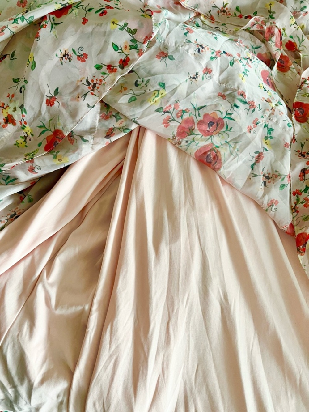Like New Ieena for MacDuggal Pink Floral Sleeveless Tiered Tank Dress Size 8 - Picture 13 of 16
